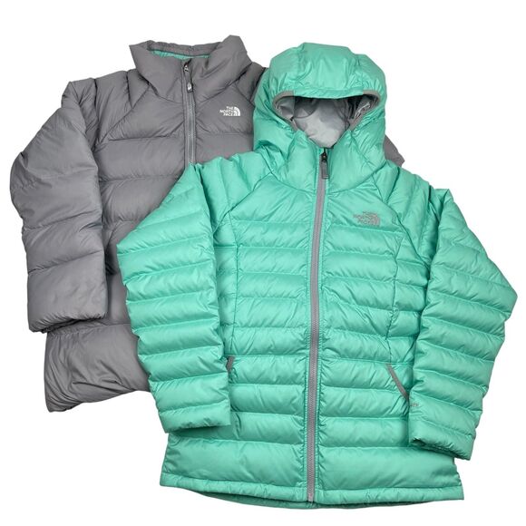 The North Face Other - The North Face Girls Triclimate Jacket XL 3 in 1 Mint Green Grey Down Puffer